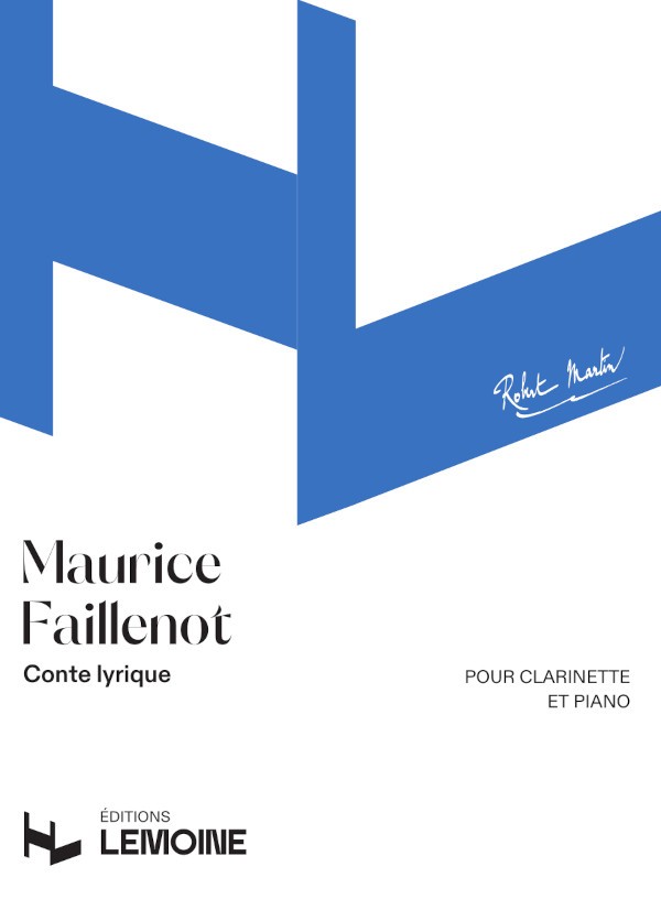 Conte lyrique - partition clarinette, Maurice Faillenot