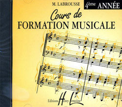 Cours de formation musicale Vol.4 CD seul - formation musicale, Marguerite Labrousse