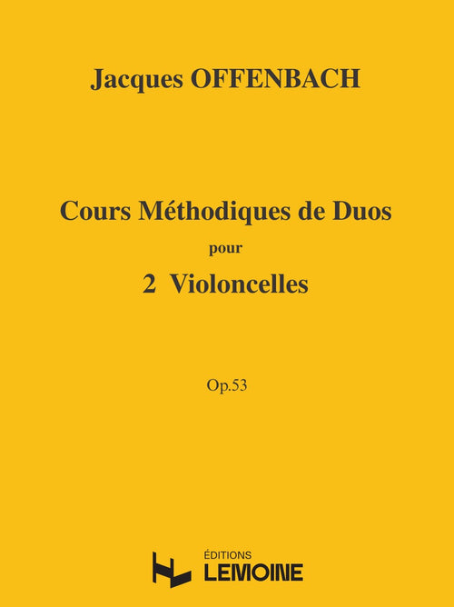 Cours méthodique de duos pour deux violoncelles Op.53 - méthode de violoncelle