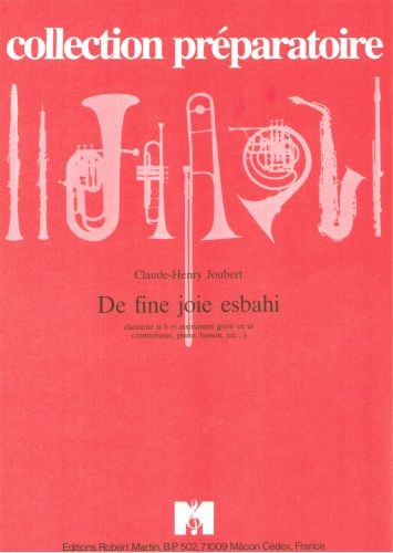 De fine joie esbahi - partition clarinette, Claude-Henry Joubert