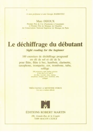 Déchiffrage du débutant - formation musicale, Marc Dijoux