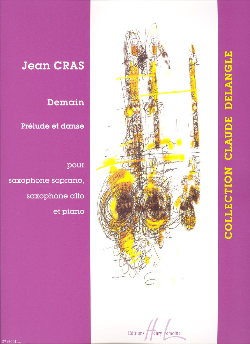 Demain - partition saxophone, Jean Cras