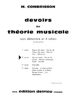 Devoirs de théorie Vol.2 - théorie musicale, M. Combrisson