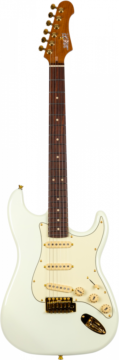 Jet Guitars JS 380 Olympic White Gold