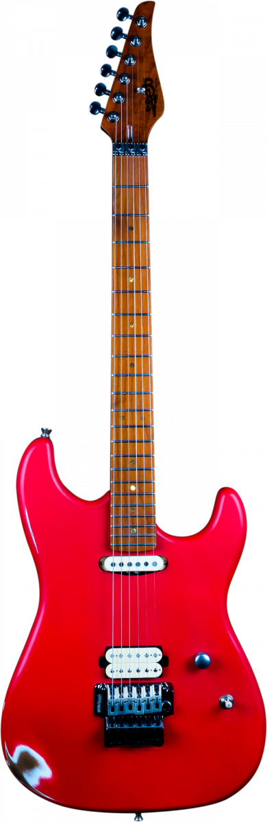 Jet Guitars JS 850 Relic Red Distressed