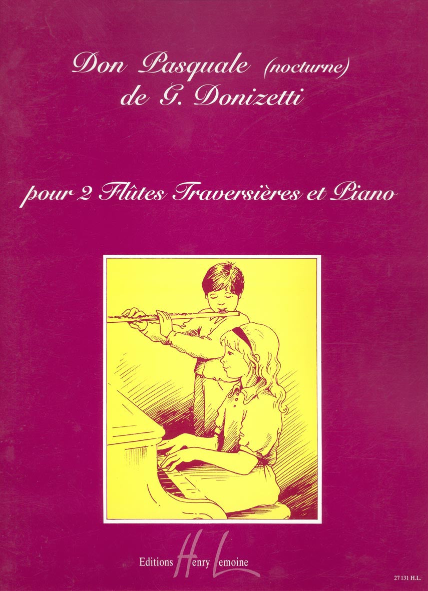 Don Pasquale : Nocturne - partition flûte, Gaetano Donizetti