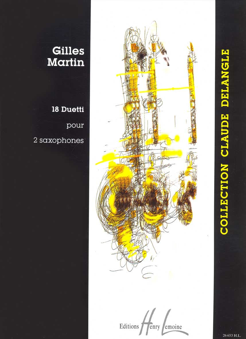 Duetti (18) - partition saxophone, Bernard Martin Gilles