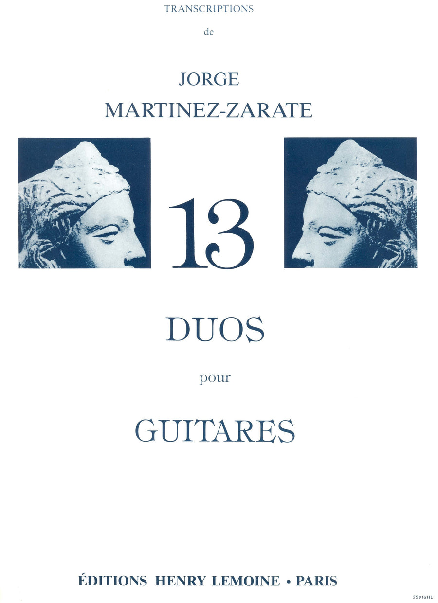 Duos (13) - transcription - partition guitare, Jorge Martinez-Zarate