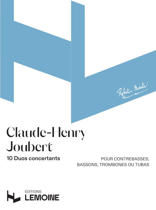 Duos concertants (10) - partition contrebasse, Claude-Henry Joubert