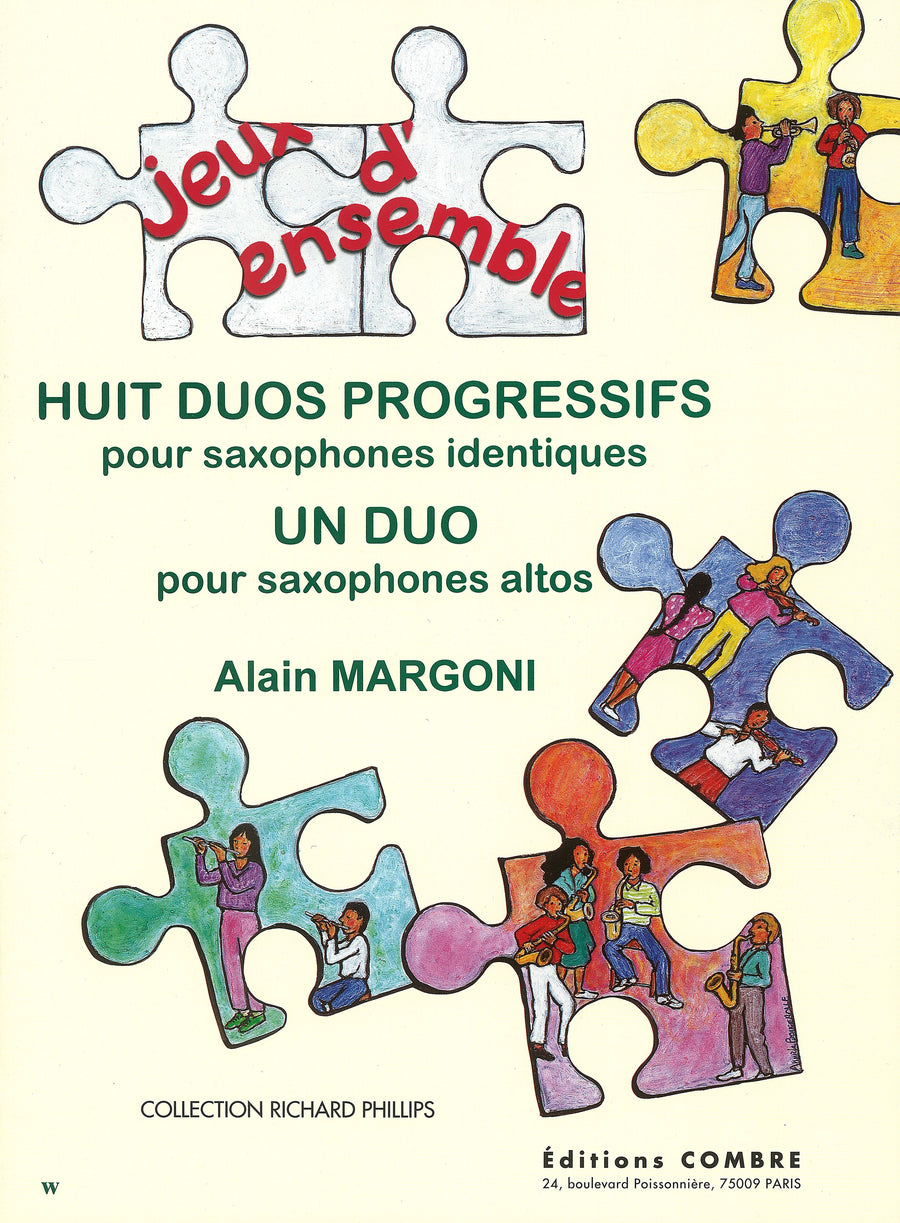 Duos progressifs (8) et un duo - méthode de saxophone, Alain Margoni