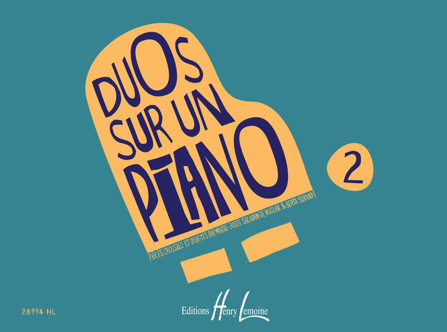 Duos sur un piano Vol.2 - partition piano, M.J. Saladin de Nuglar