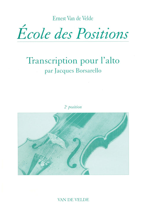 Ecole des positions 2ème - méthode d'alto, Jacques Borsarello