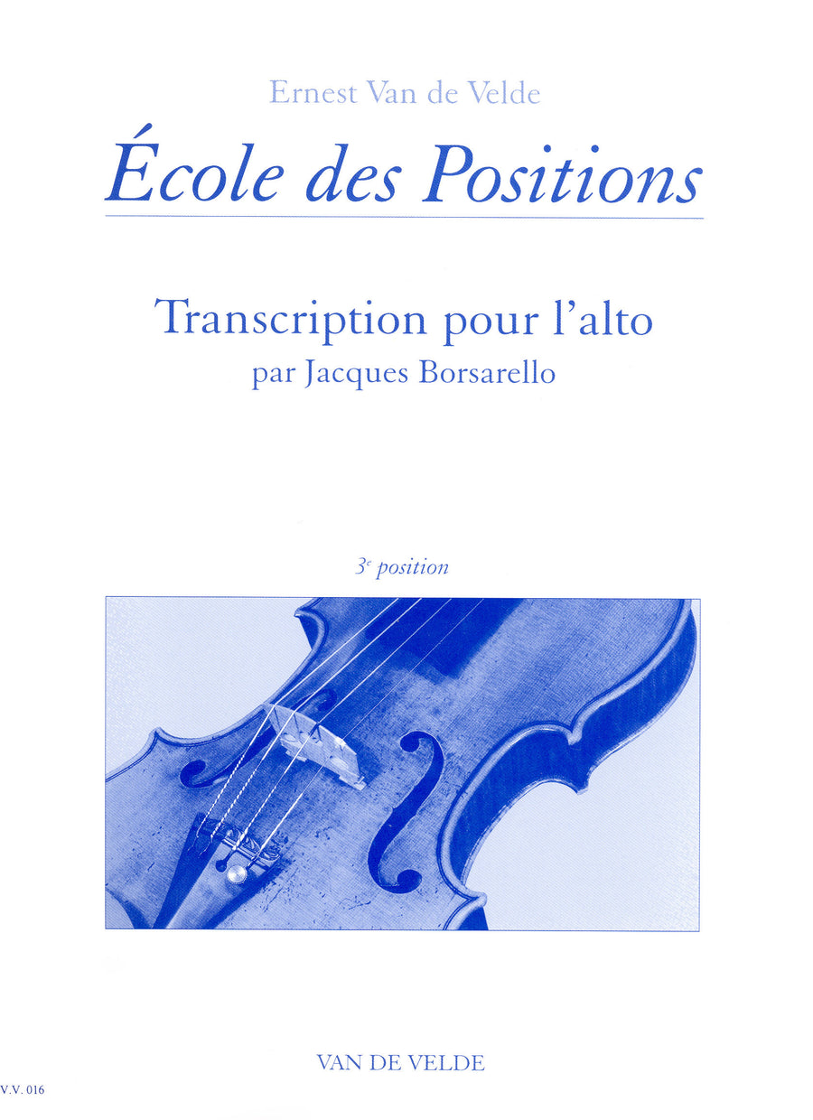 Ecole des positions 3ème - méthode d'alto, Jacques Borsarello
