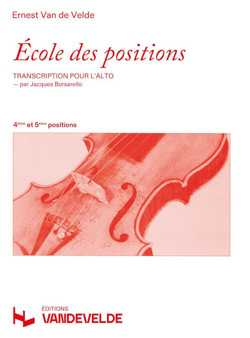 Ecole des positions 4 et 5ème - méthode d'alto, Jacques Borsarello