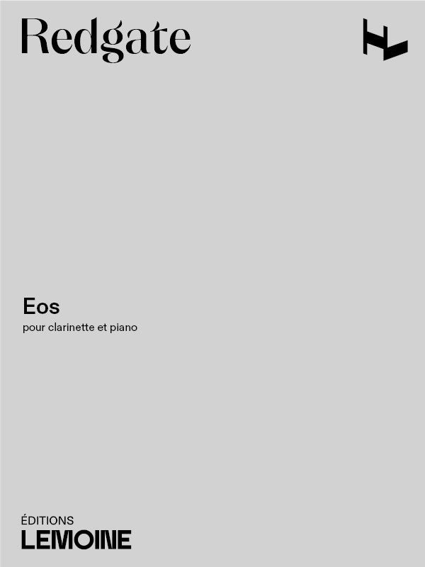 Eos - partition clarinette, Roger Redgate