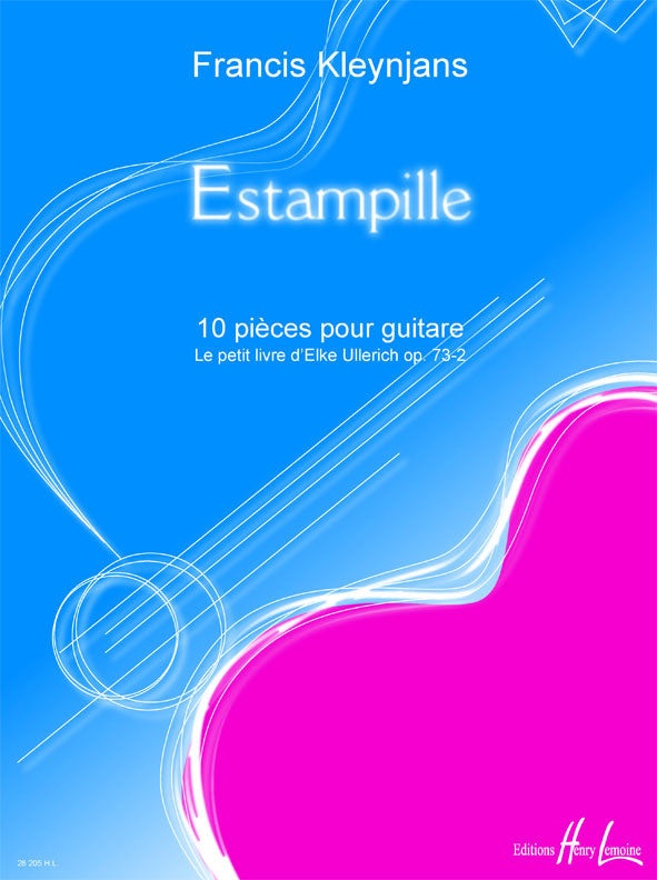 Estampille Op.73-3 - partition guitare, Francis Kleynjans
