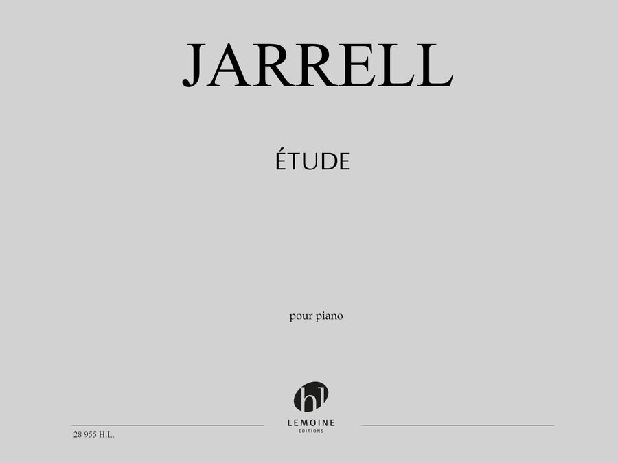 Etude pour piano - méthode de piano, Michael Jarrell
