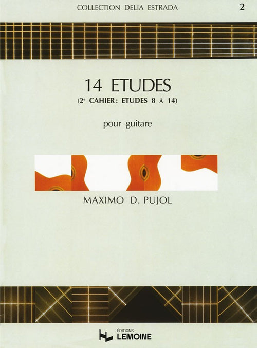 Etudes (14) Vol.2 - méthode de guitare, Maximo Diego Pujol