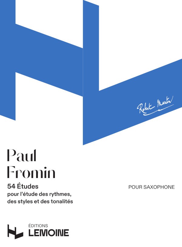 Etudes (54) - méthode de saxophone, Paul Fromin