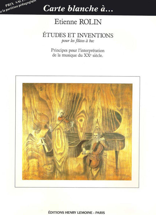 Etudes et inventions - méthode de flûte, Etienne Rolin