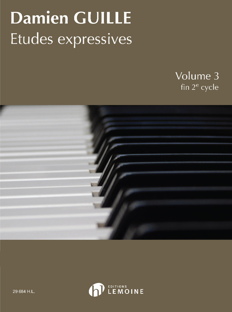 Etudes expressives Vol.3 - méthode de piano, Damien Guille