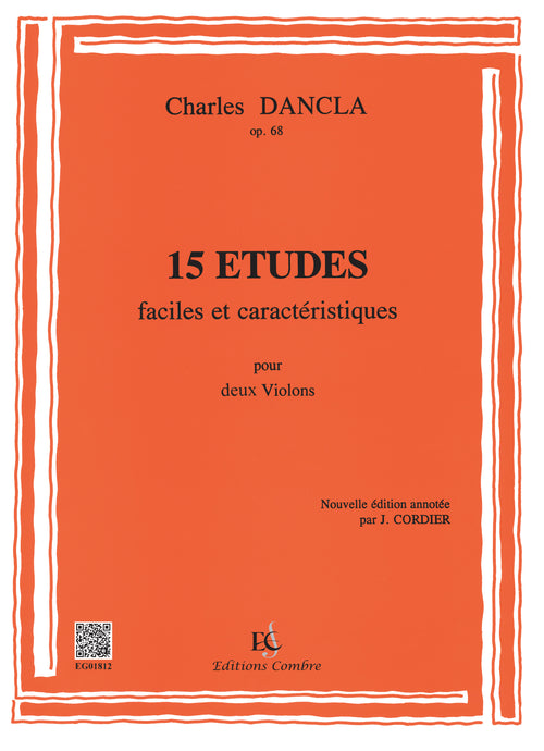 Etudes faciles (15) Op.68 - méthode de violon, Charles Dancla