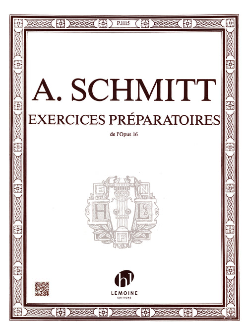 Exercices préparatoires Op.16 - méthode de piano, Aloys Schmitt