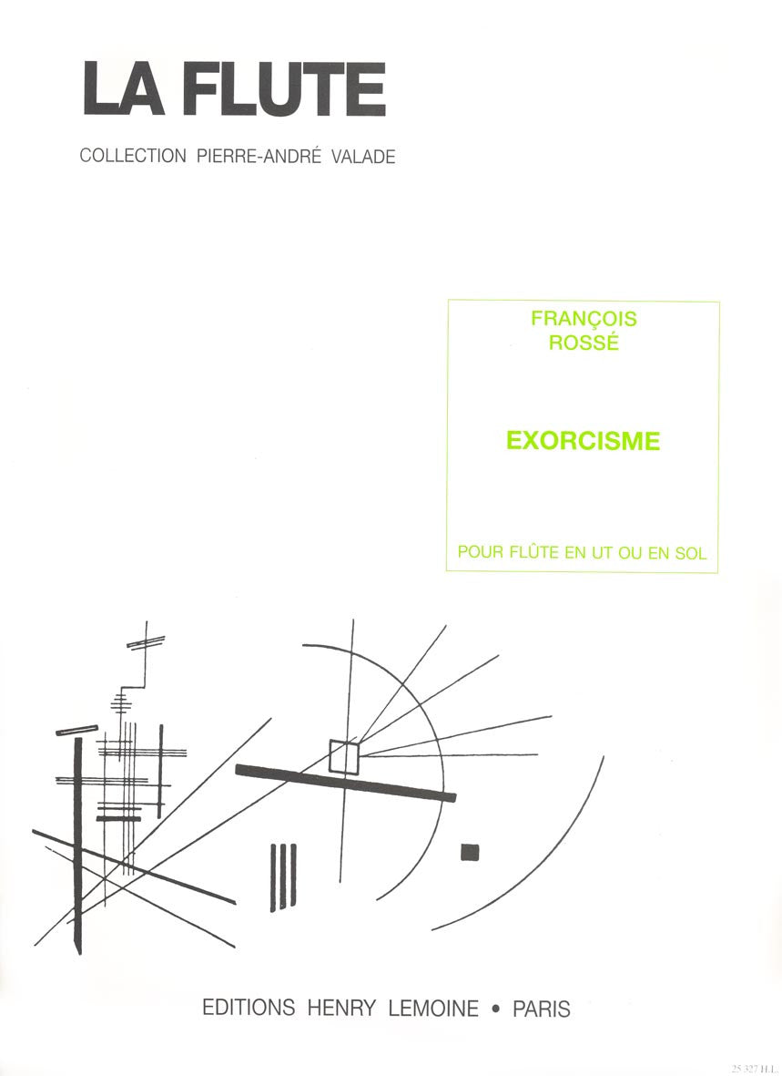 Exorcisme - partition flûte, François Rosse
