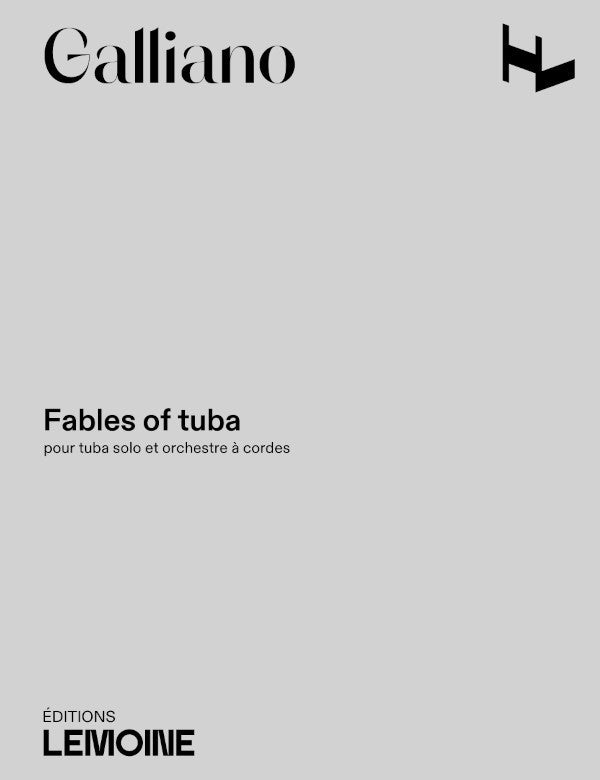 Fables of tuba - partition cuivres, Richard Galliano