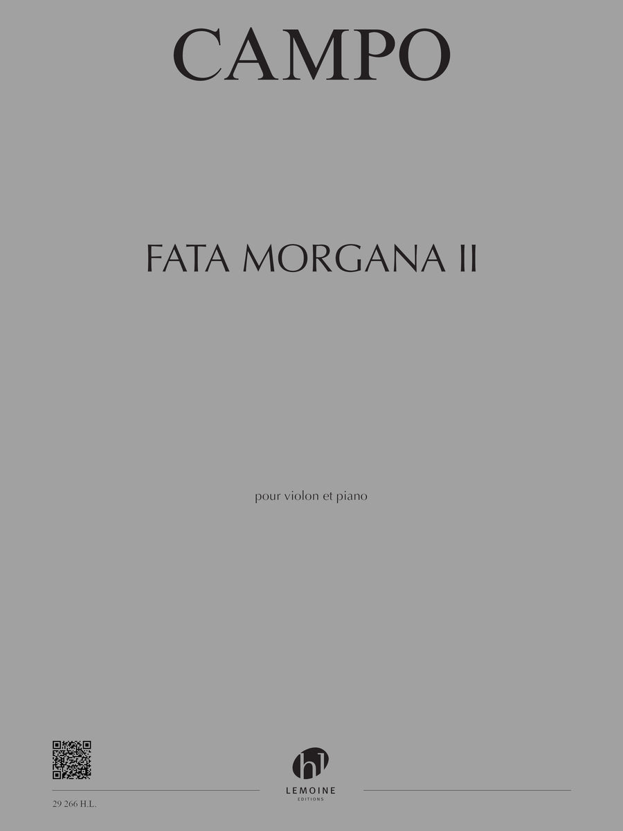 Fata Morgana II - partition violon, Régis Campo