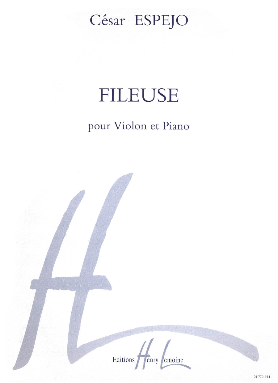 Fileuse - partition violon, César Espejo