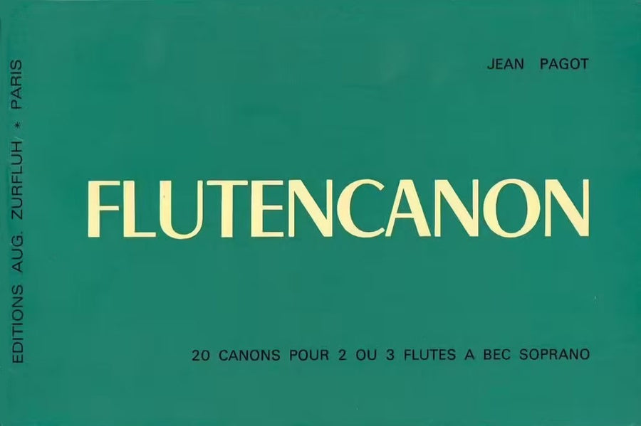 Flutencanon - partition flûte, Jean Pagot