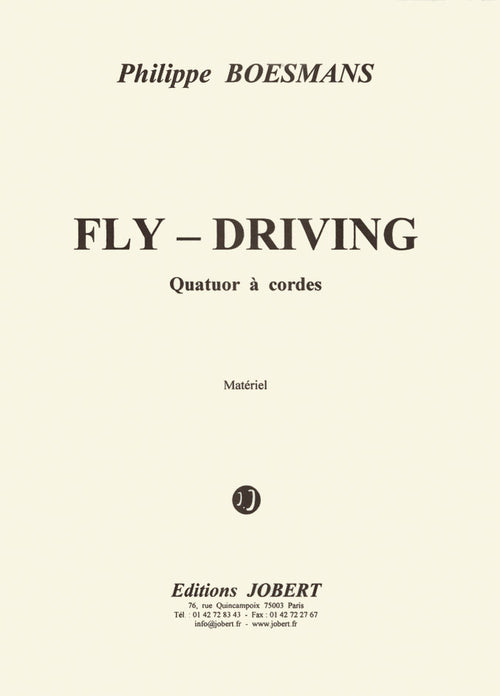 Fly-Driving - partition cordes, Philippe Boesmans