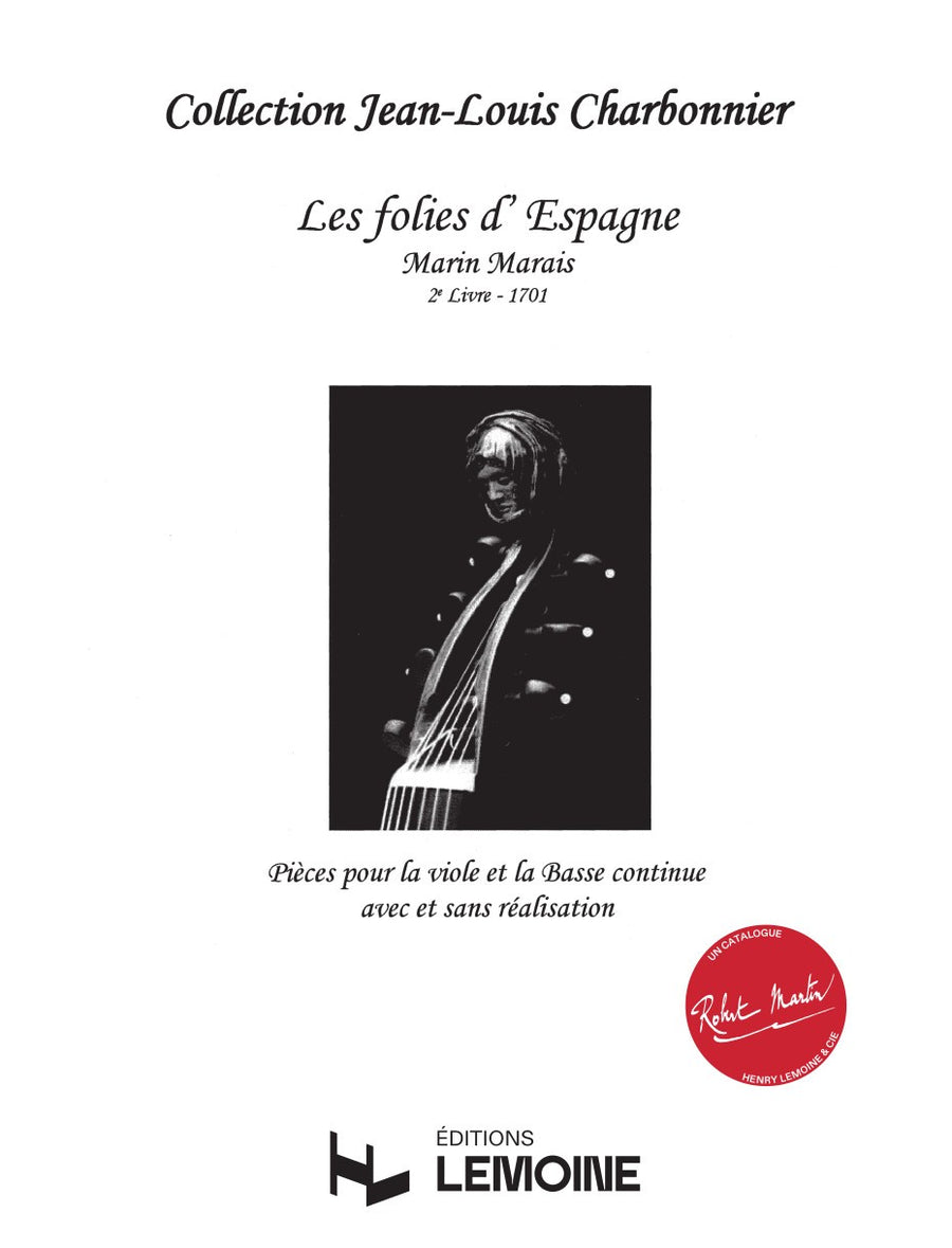 Folies d'Espagne - partition violoncelle, Marin Marais