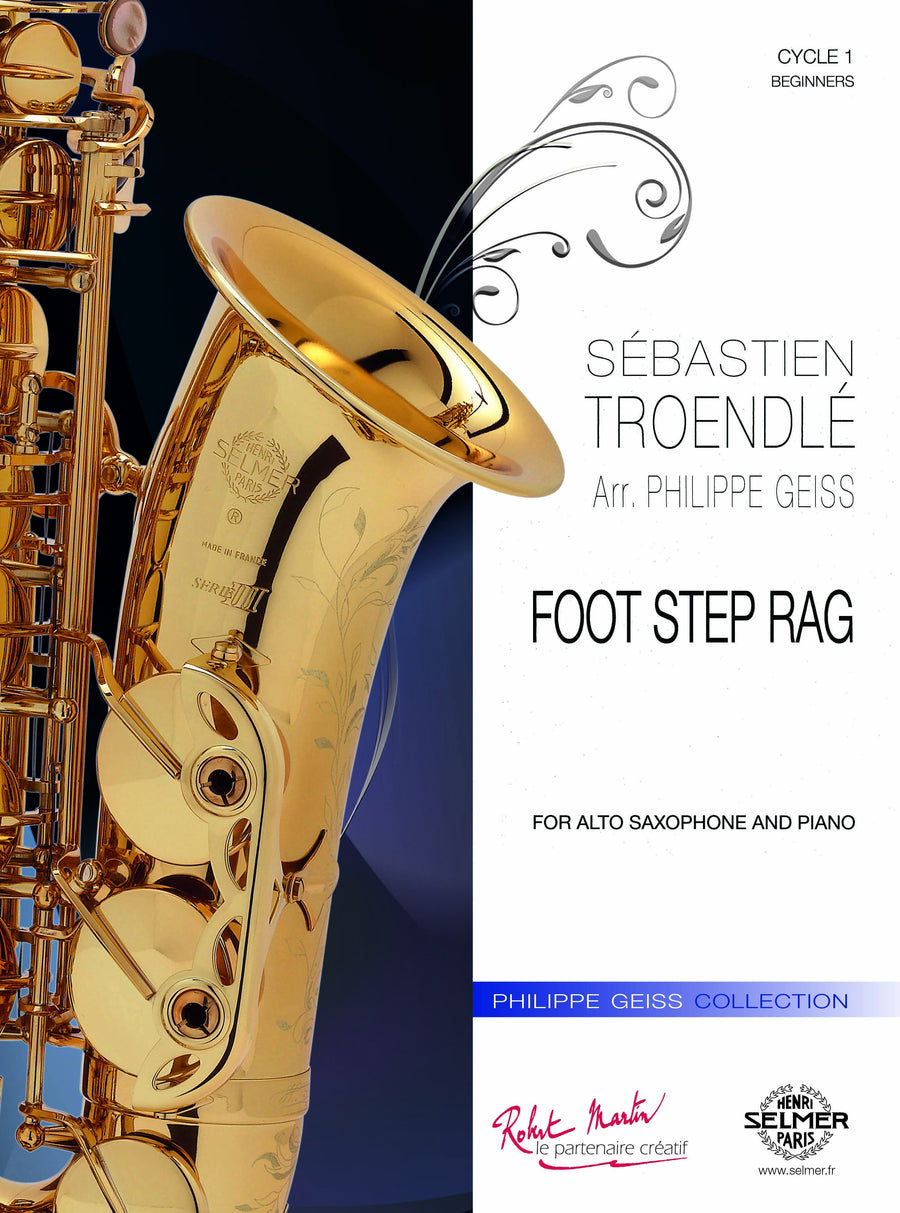 Foot step rag - partition saxophone, Sébastien Troendle