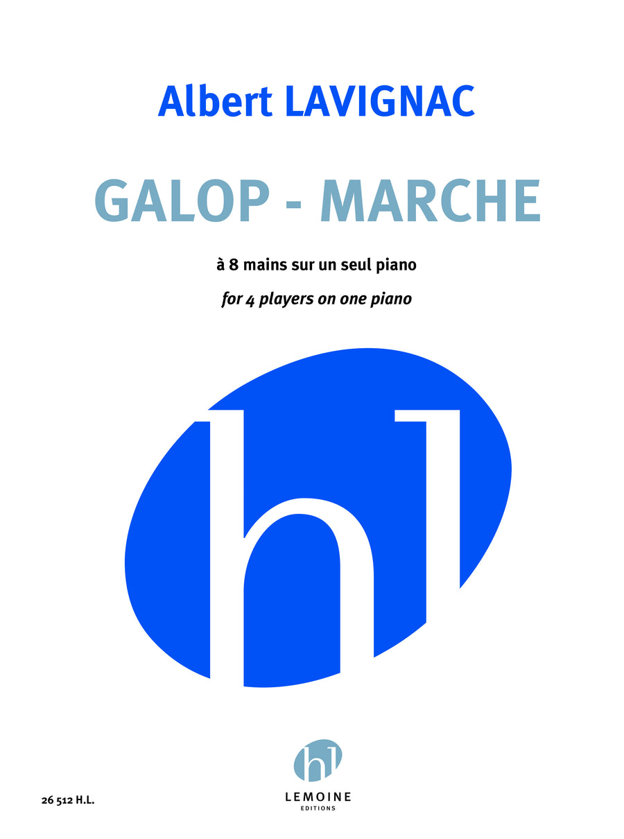 Galop - Marche - partition piano, Albert Lavignac