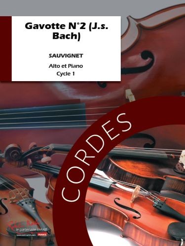 Gavotte n°2 (J.S. Bach) - partition alto, Marie-Agnès Sauvignet
