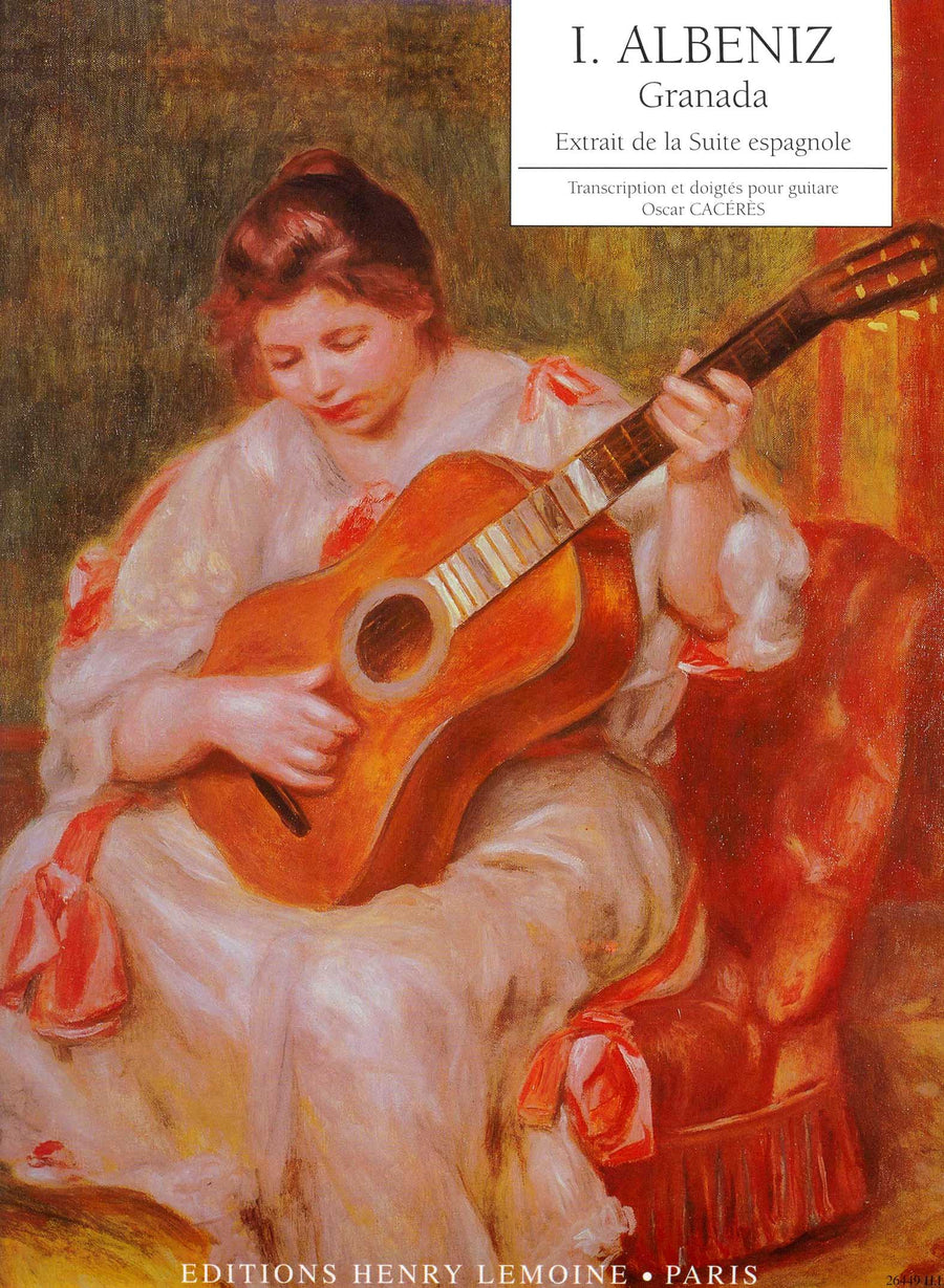 Granada - partition guitare, Isaac Albeniz