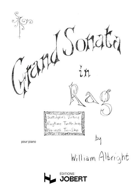 Grand Sonata in Rag - partition piano, William Albright