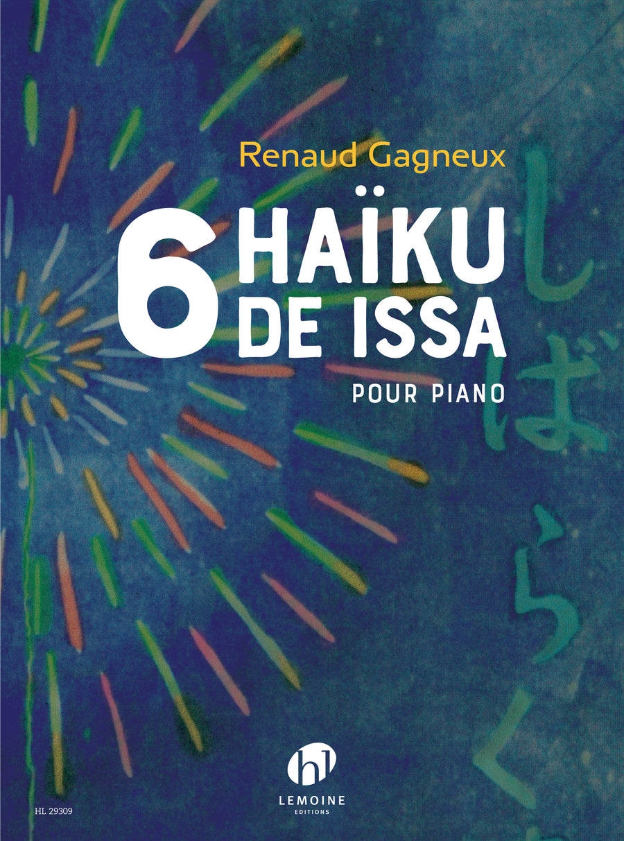 Haïku d'Issa (6) - partition piano, Renaud Gagneux