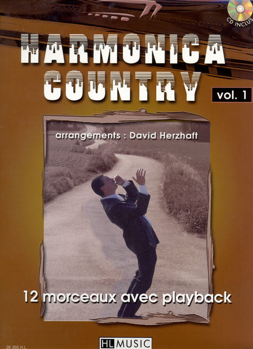 Harmonica Country Vol.1 - partition instruments traditionnels, David Herzhaft