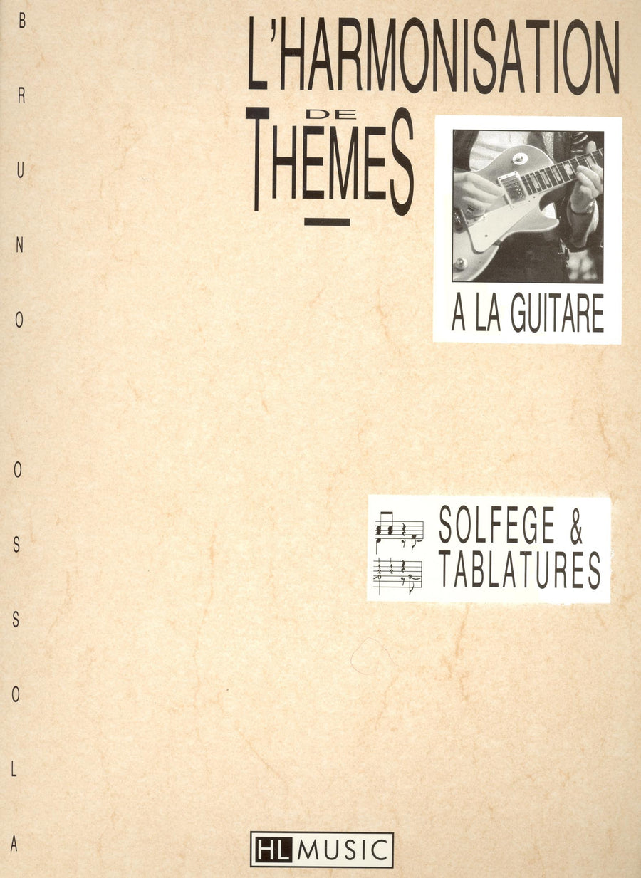 Harmonisation de thèmes - partition guitare, Bruno Ossola