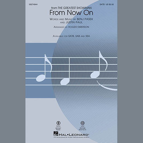 From Now On (from The Greatest Showman) (arr. Roger Emerson) - Drums