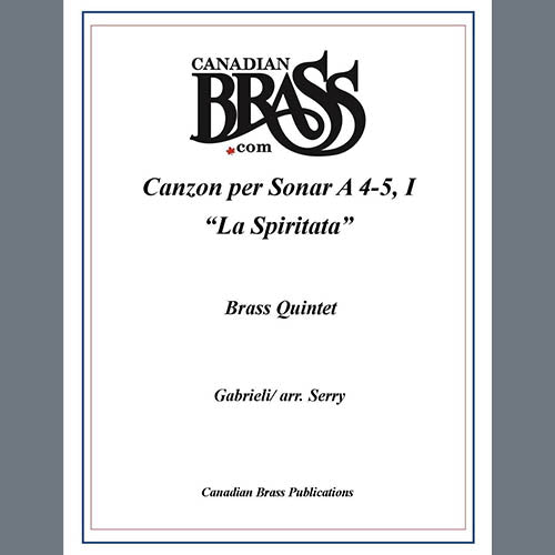 Canzon per Sonar A 4-5, I (La Spiritata) - F Horn