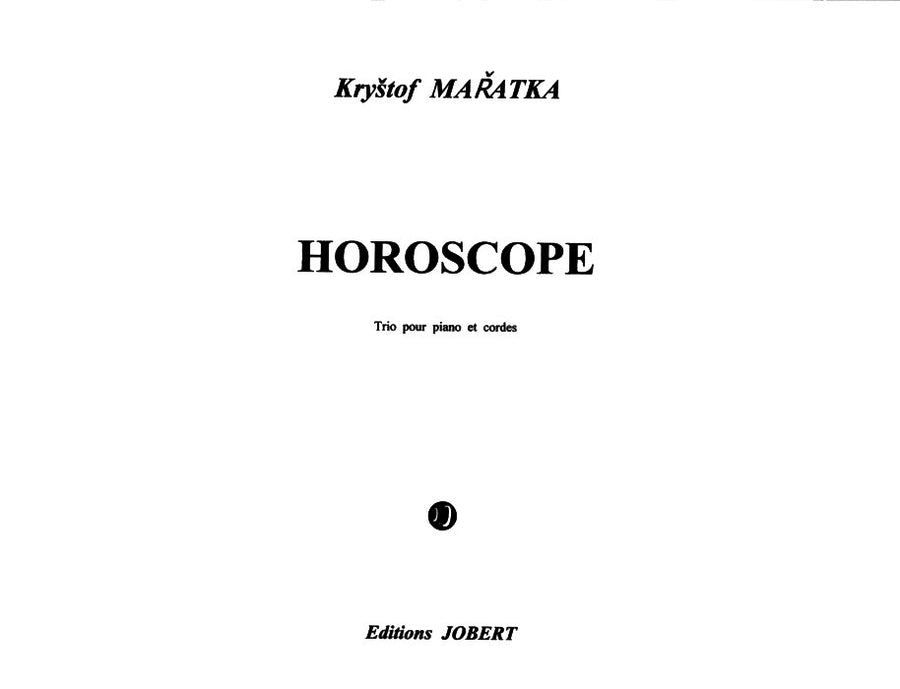 Horoscope - partition violon, Krystof Maratka