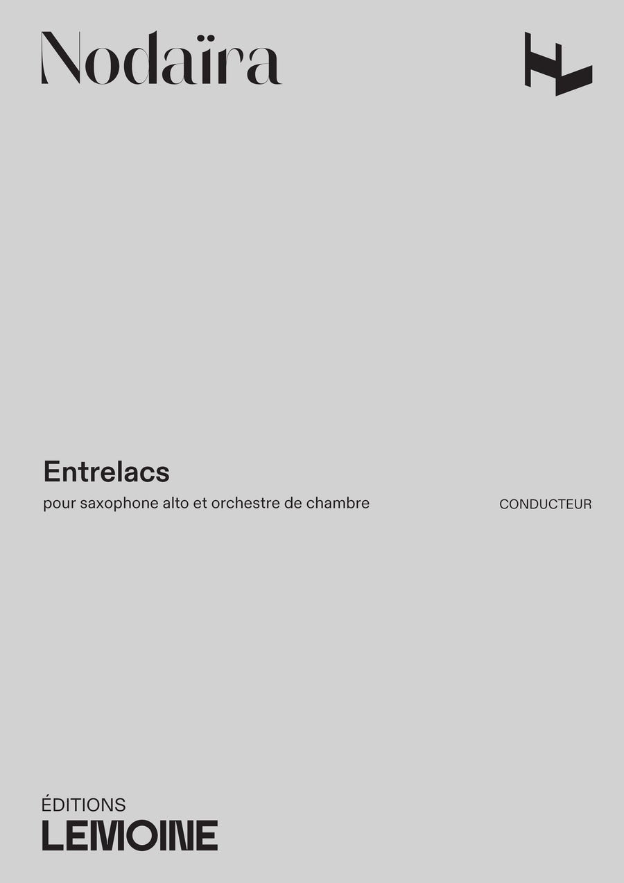 Entrelacs - partition saxophone, Ichiro Nodaira
