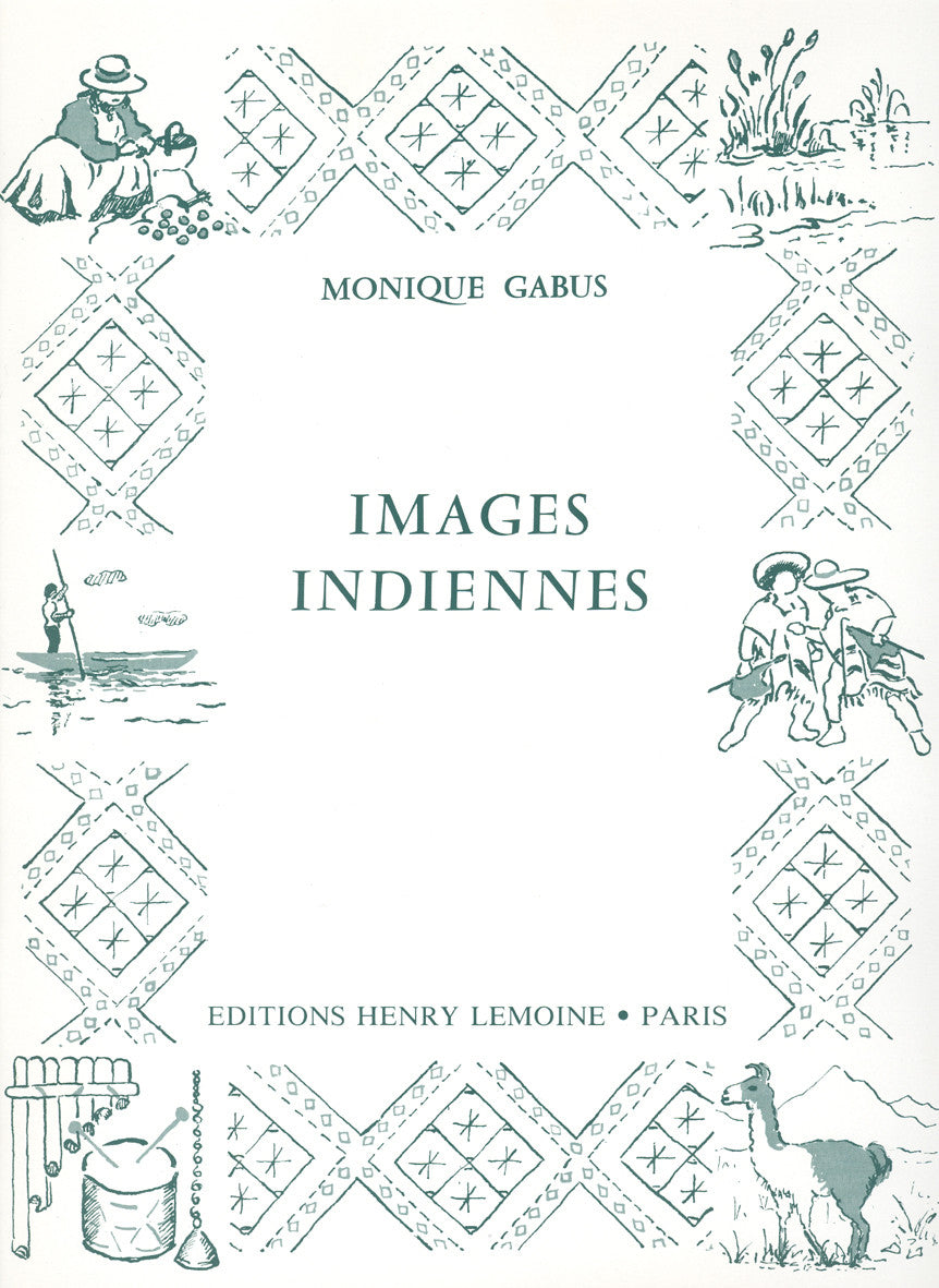 Images indiennes - partition piano, Monique Gabus