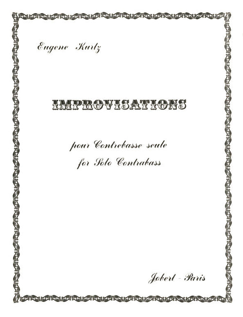 Improvisations - partition contrebasse, Eugene Kurtz