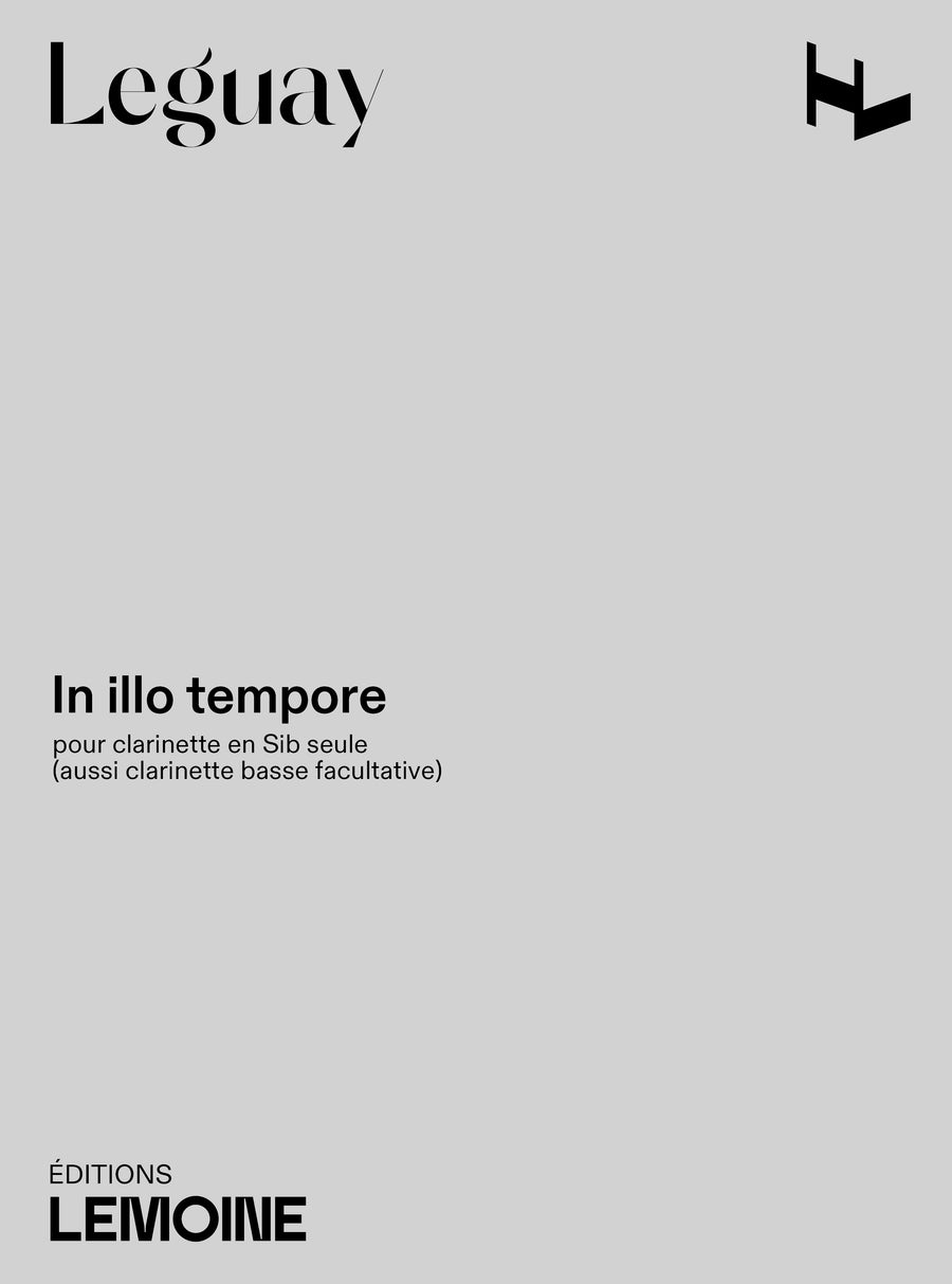 In illo tempore - partition clarinette, Jean-Pierre Leguay