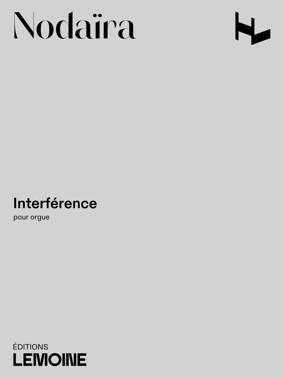Interférence - partition orgue, Ichiro Nodaira